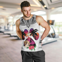 polynesian-men-tank-top-dog-lover-with-beagle-sunset-at-the-beach-white-ver