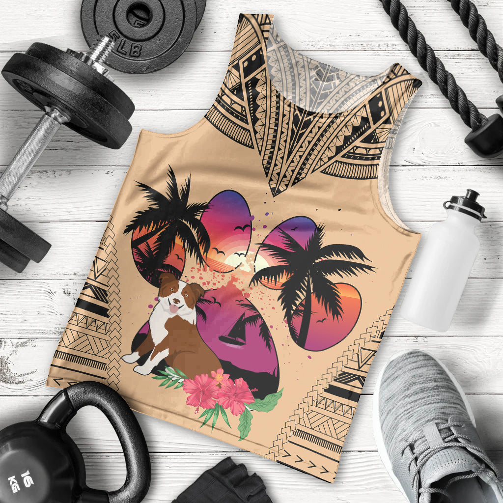 polynesian-men-tank-top-dog-lover-with-border-collie-sunset-at-the-beach