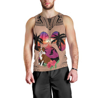 polynesian-men-tank-top-dog-lover-with-border-collie-sunset-at-the-beach-brown-ver