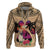 Polynesian Hoodie Dog Lover With German Shepherd - Sunset At The Beach - Wonder Print Shop