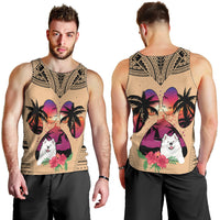 polynesian-men-tank-top-dog-lover-with-samoyed-sunset-at-the-beach