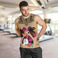 polynesian-men-tank-top-dog-lover-with-samoyed-sunset-at-the-beach