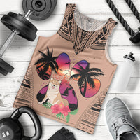 polynesian-men-tank-top-dog-lover-with-shiba-inu-sunset-at-the-beach-brown-ver
