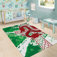 Wales Cymru Am Byth Area Rug Celtic Dragon Triskelion - Wonder Print Shop