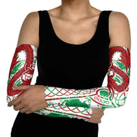Wales Cymru Am Byth Arm Sleeves Celtic Dragon Triskelion - Wonder Print Shop