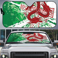 Wales Cymru Am Byth Auto Sun Shade Celtic Dragon Triskelion - Wonder Print Shop