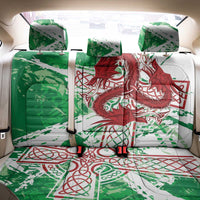 Wales Cymru Am Byth Back Car Seat Cover Celtic Dragon Triskelion - Wonder Print Shop