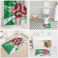 Wales Cymru Am Byth Bathroom Set Celtic Dragon Triskelion - Wonder Print Shop