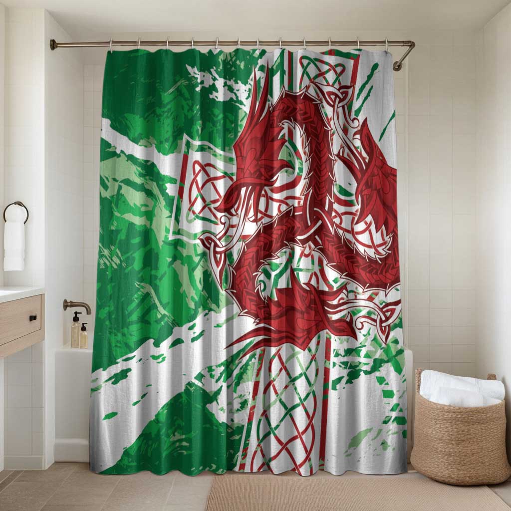 Wales Cymru Am Byth Bathroom Set Celtic Dragon Triskelion - Wonder Print Shop
