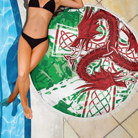 Wales Cymru Am Byth Beach Blanket Celtic Dragon Triskelion - Wonder Print Shop