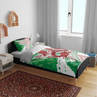 Wales Cymru Am Byth Bedding Set Celtic Dragon Triskelion - Wonder Print Shop