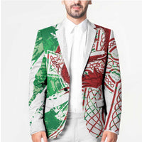 Wales Cymru Am Byth Blazer Celtic Dragon Triskelion - Wonder Print Shop