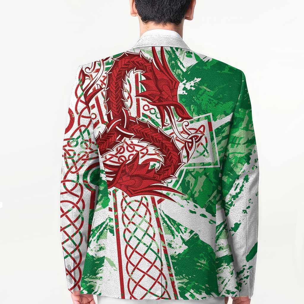 Wales Cymru Am Byth Blazer Celtic Dragon Triskelion - Wonder Print Shop