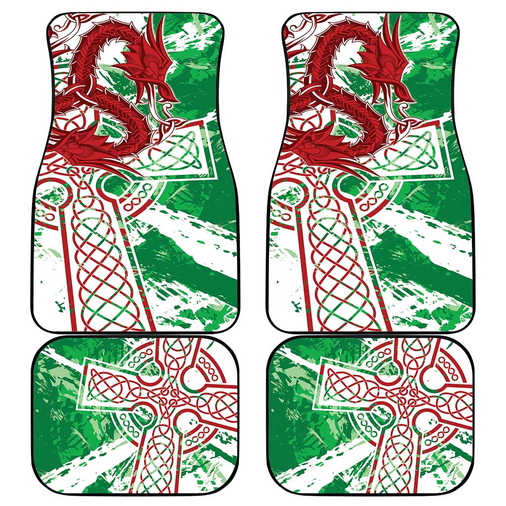 Wales Cymru Am Byth Car Mats Celtic Dragon Triskelion - Wonder Print Shop