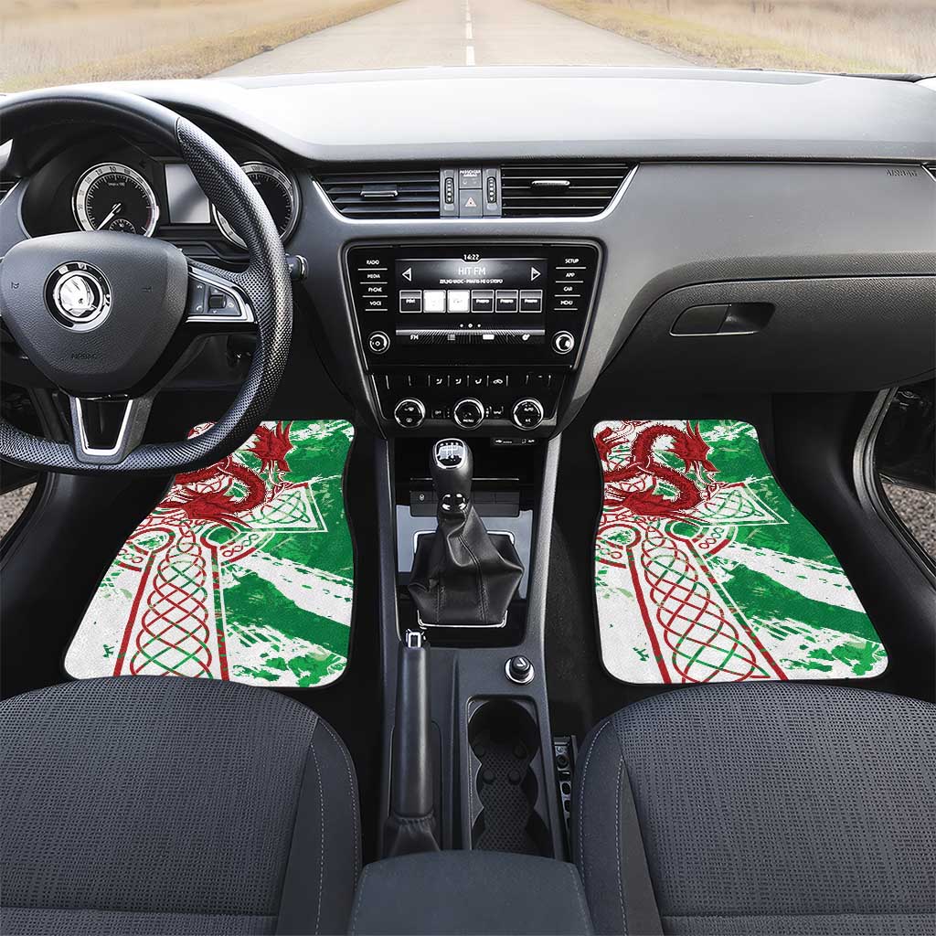 Wales Cymru Am Byth Car Mats Celtic Dragon Triskelion - Wonder Print Shop