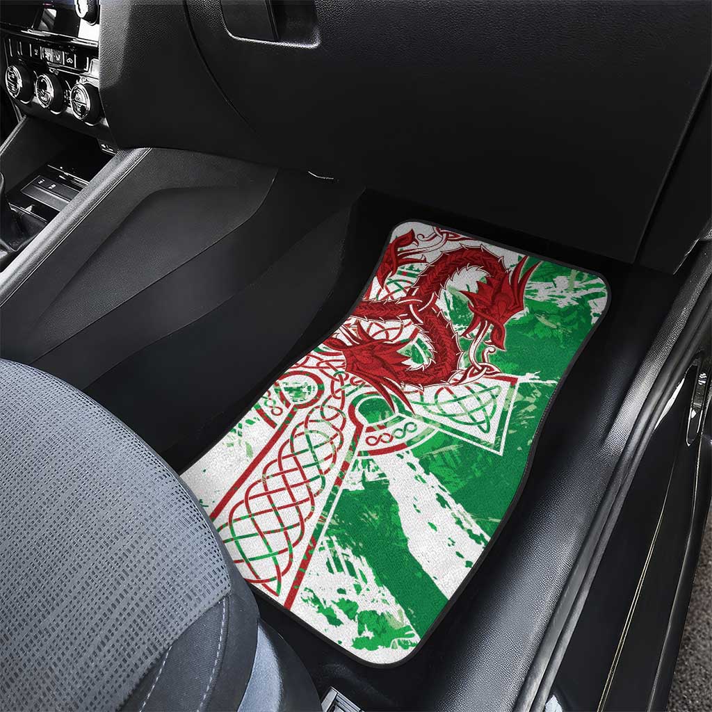 Wales Cymru Am Byth Car Mats Celtic Dragon Triskelion - Wonder Print Shop
