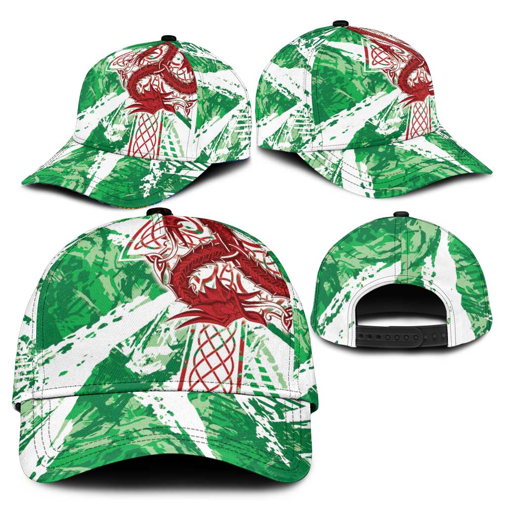 Wales Cymru Am Byth Classic Cap Celtic Dragon Triskelion - Wonder Print Shop