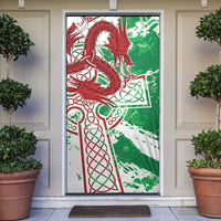 Wales Cymru Am Byth Door Cover Celtic Dragon Triskelion - Wonder Print Shop