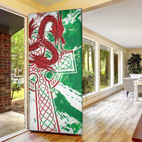 Wales Cymru Am Byth Door Cover Celtic Dragon Triskelion - Wonder Print Shop