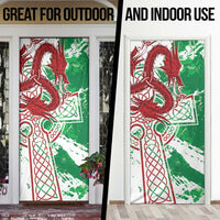 Wales Cymru Am Byth Door Cover Celtic Dragon Triskelion - Wonder Print Shop