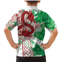 Wales Cymru Am Byth Family Matching Mermaid Dress and Hawaiian Shirt Celtic Dragon Triskelion - Wonder Print Shop