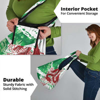 Wales Cymru Am Byth Grocery Bag Celtic Dragon Triskelion - Wonder Print Shop