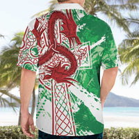 Wales Cymru Am Byth Hawaiian Shirt Celtic Dragon Triskelion - Wonder Print Shop