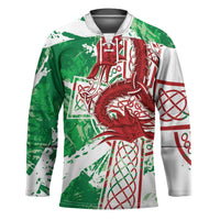 Wales Cymru Am Byth Hockey Jersey Celtic Dragon Triskelion - Wonder Print Shop