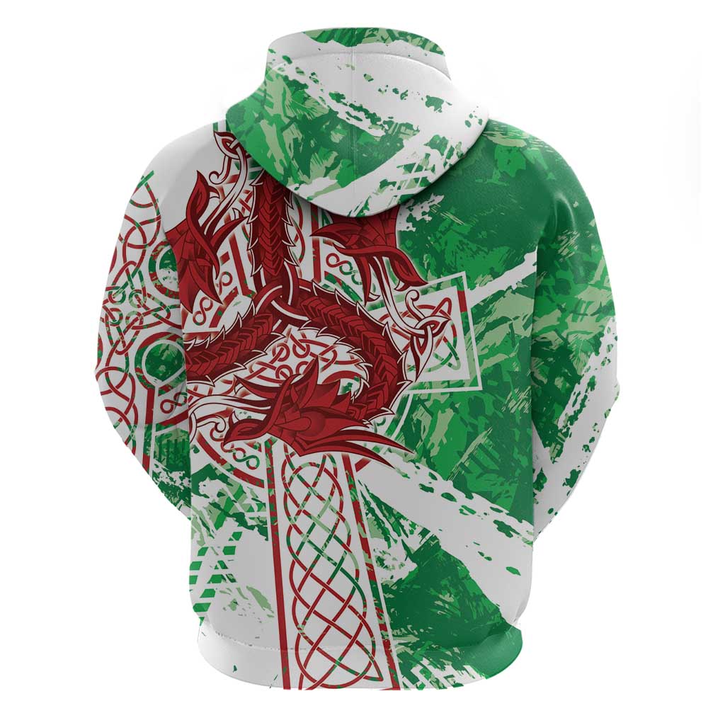 Wales Cymru Am Byth Hoodie Celtic Dragon Triskelion - Wonder Print Shop