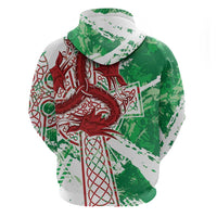 Wales Cymru Am Byth Hoodie Celtic Dragon Triskelion - Wonder Print Shop