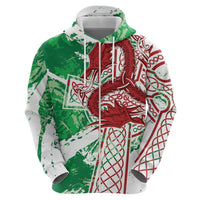Wales Cymru Am Byth Hoodie Celtic Dragon Triskelion - Wonder Print Shop