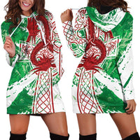 Wales Cymru Am Byth Hoodie Dress Celtic Dragon Triskelion - Wonder Print Shop