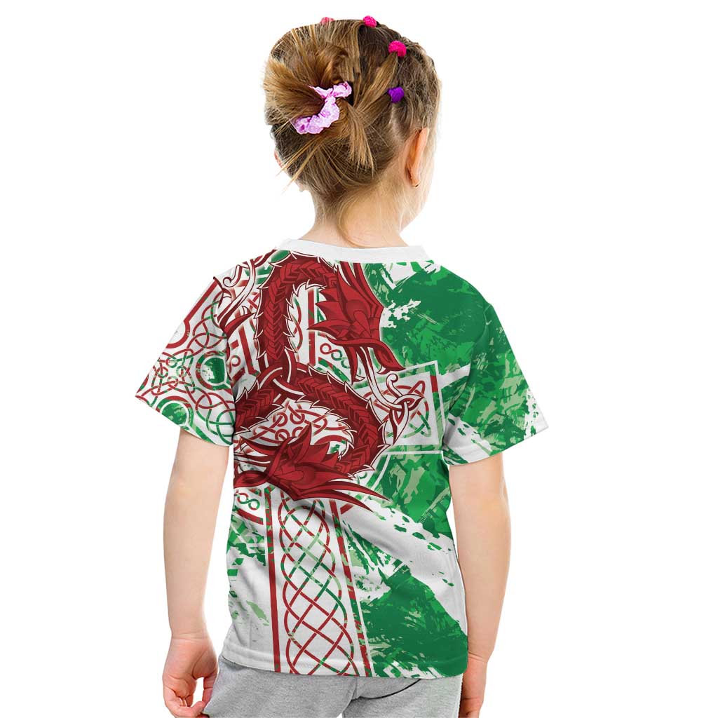 Wales Cymru Am Byth Kid T Shirt Celtic Dragon Triskelion - Wonder Print Shop