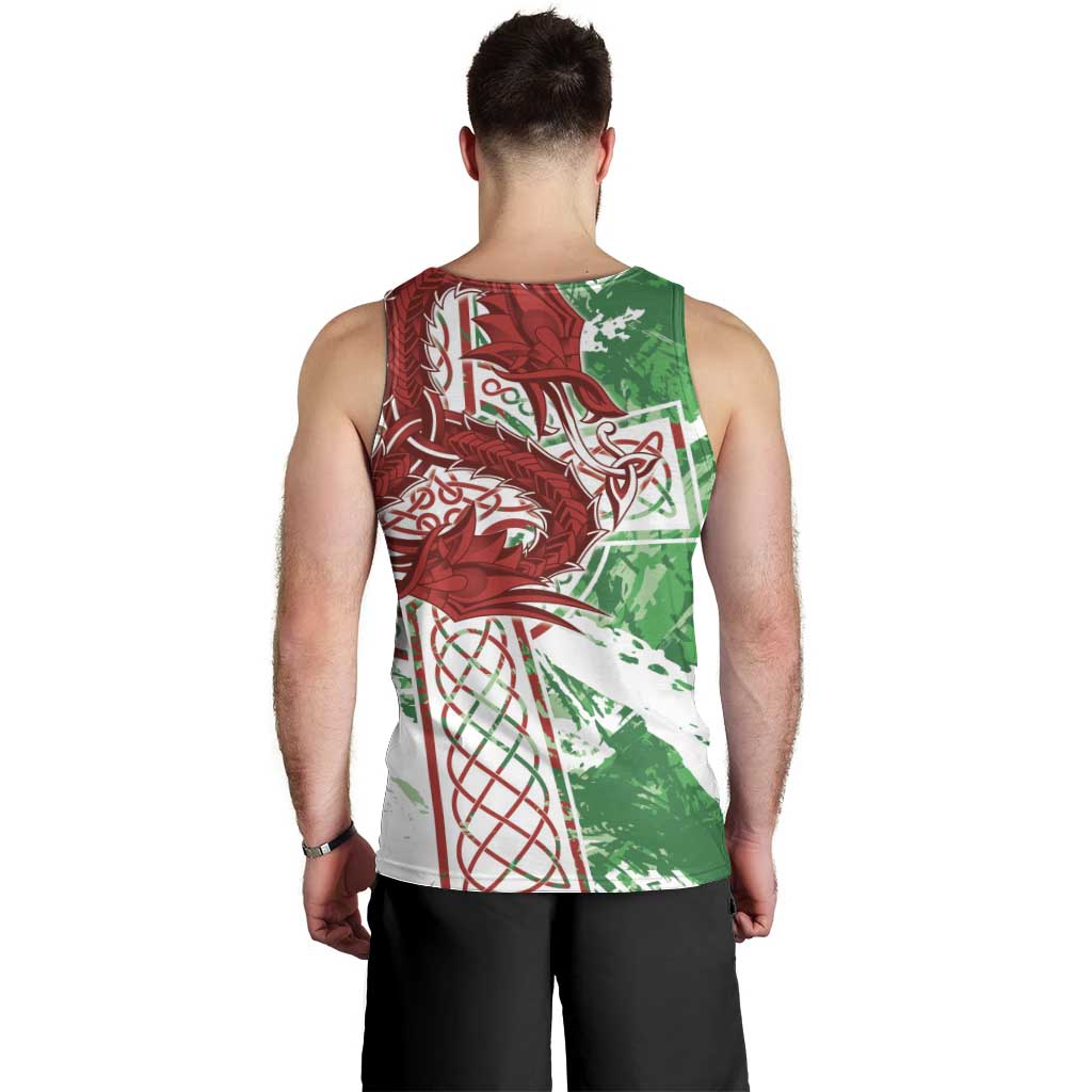 Wales Cymru Am Byth Men Tank Top Celtic Dragon Triskelion - Wonder Print Shop