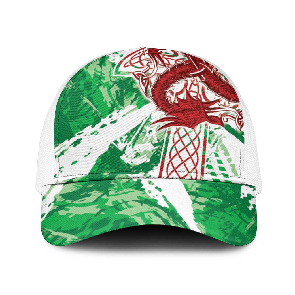 Wales Cymru Am Byth Mesh Trucker Cap Celtic Dragon Triskelion - Wonder Print Shop