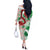 Wales Cymru Am Byth Off The Shoulder Long Sleeve Dress Celtic Dragon Triskelion - Wonder Print Shop