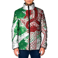 Wales Cymru Am Byth Padded Jacket Celtic Dragon Triskelion - Wonder Print Shop