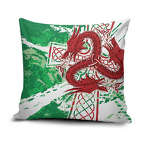 Wales Cymru Am Byth Pillow Cover Celtic Dragon Triskelion - Wonder Print Shop