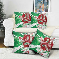 Wales Cymru Am Byth Pillow Cover Celtic Dragon Triskelion - Wonder Print Shop