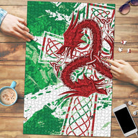 Wales Cymru Am Byth Puzzle Celtic Dragon Triskelion - Wonder Print Shop