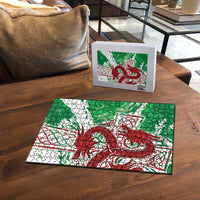 Wales Cymru Am Byth Puzzle Celtic Dragon Triskelion - Wonder Print Shop