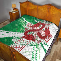 Wales Cymru Am Byth Quilt Celtic Dragon Triskelion - Wonder Print Shop