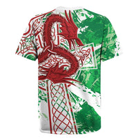 Wales Cymru Am Byth Rugby Jersey Celtic Dragon Triskelion - Wonder Print Shop