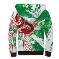 Wales Cymru Am Byth Sherpa Hoodie Celtic Dragon Triskelion - Wonder Print Shop