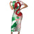 Wales Cymru Am Byth Short Sleeve Bodycon Dress Celtic Dragon Triskelion - Wonder Print Shop