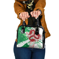 Wales Cymru Am Byth Shoulder Handbag Celtic Dragon Triskelion - Wonder Print Shop