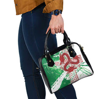Wales Cymru Am Byth Shoulder Handbag Celtic Dragon Triskelion - Wonder Print Shop