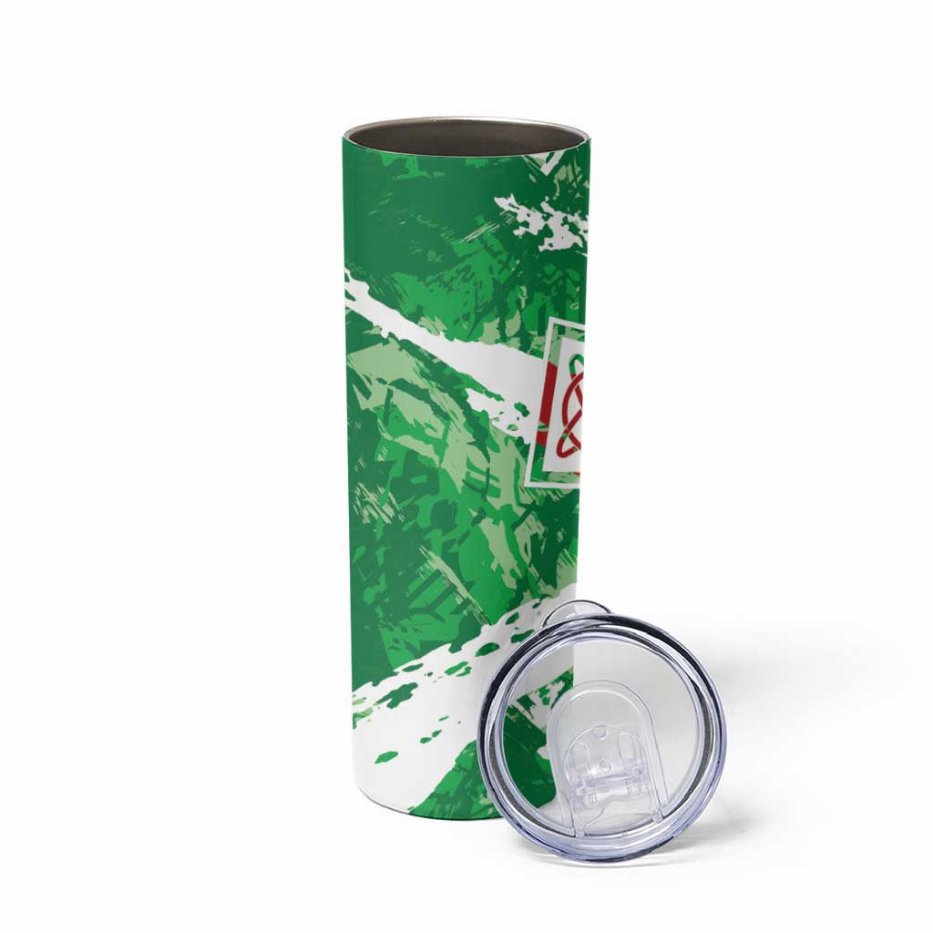 Wales Cymru Am Byth Skinny Tumbler Celtic Dragon Triskelion - Wonder Print Shop