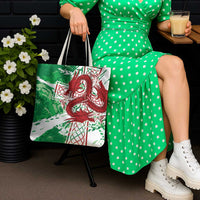 Wales Cymru Am Byth Tote Bag Celtic Dragon Triskelion - Wonder Print Shop