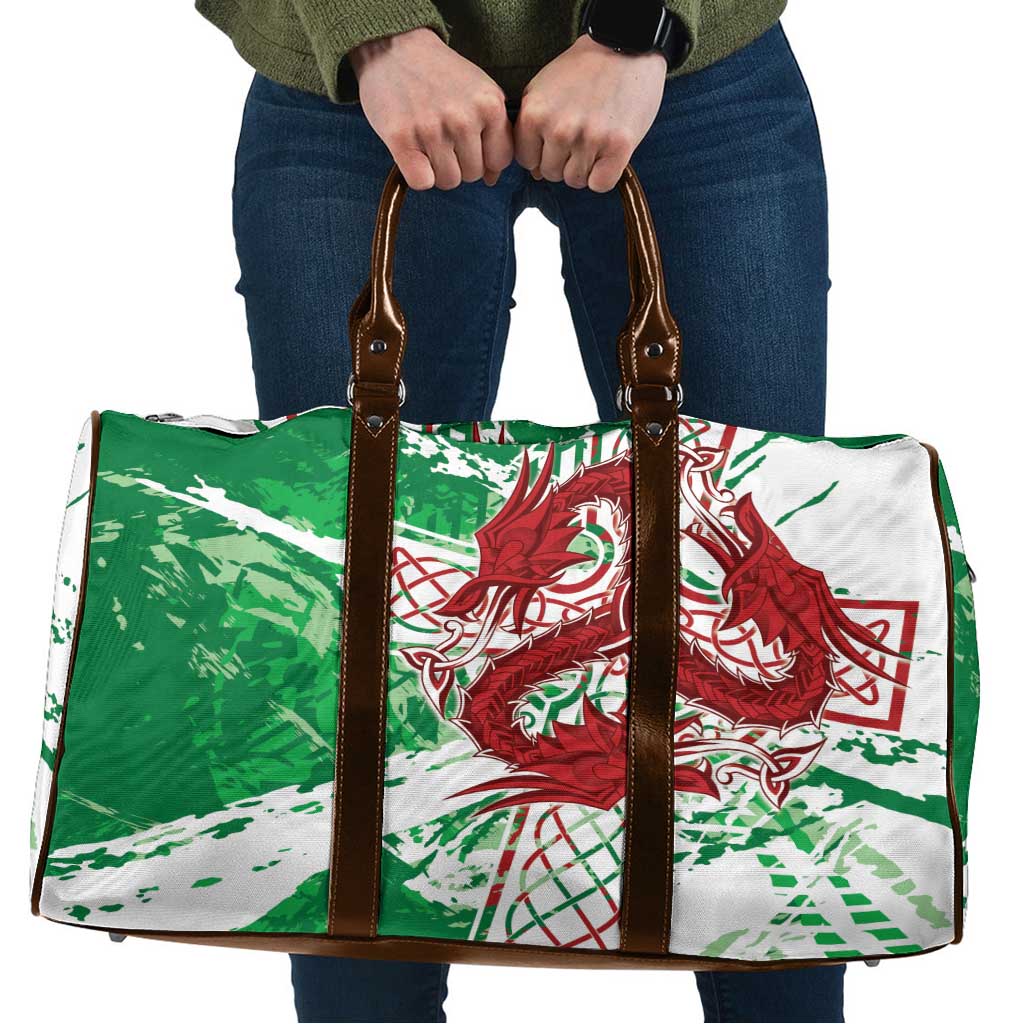 Wales Cymru Am Byth Travel Bag Celtic Dragon Triskelion - Wonder Print Shop